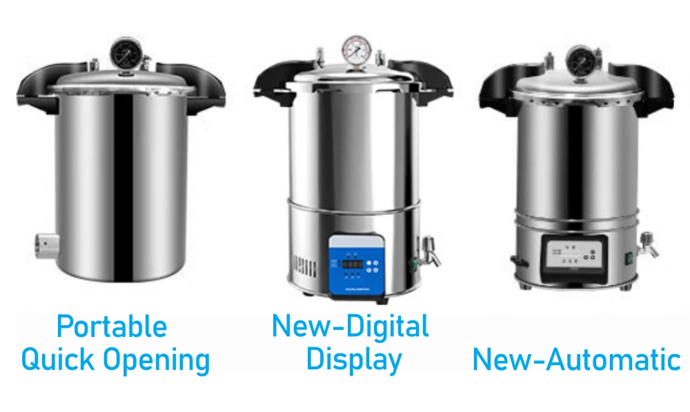 Laboratory portable autoclave-Quick Opening Type