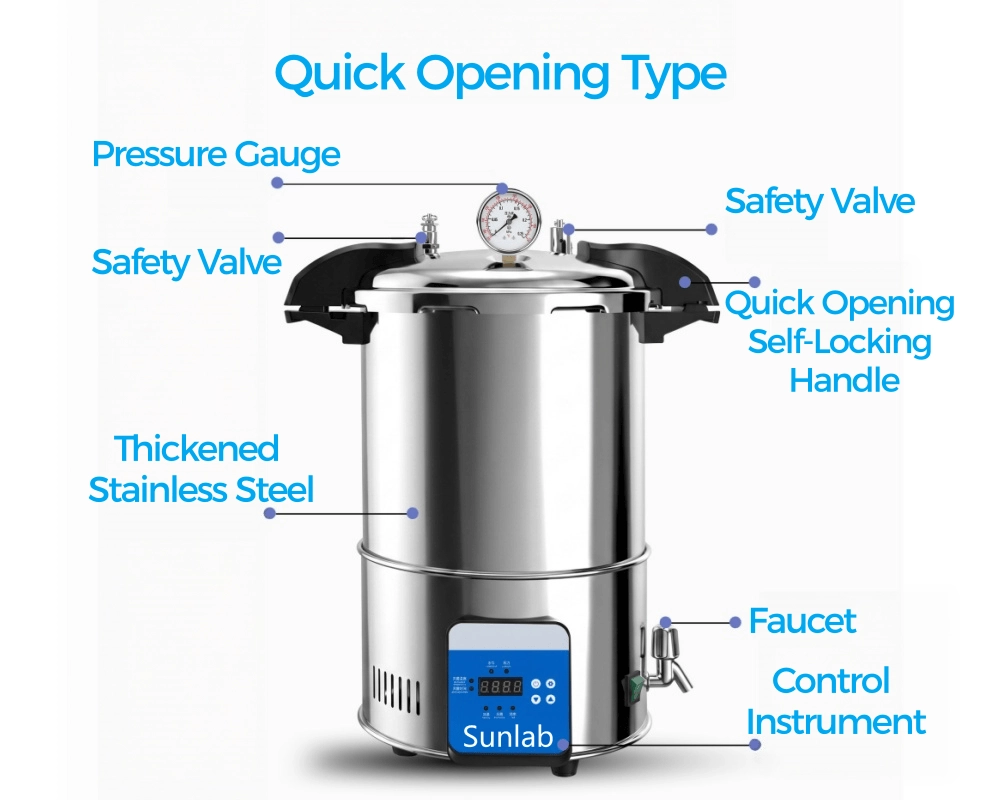 Laboratory autoclave-Quick Opening Type