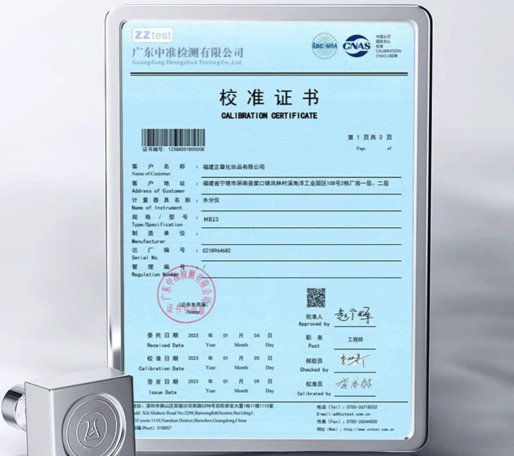 Laboratory moisture meter-Certification Laboratory moisture meter-Certification