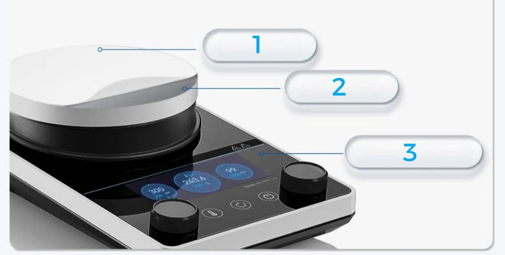 lab hot plate and magnetic stirrer