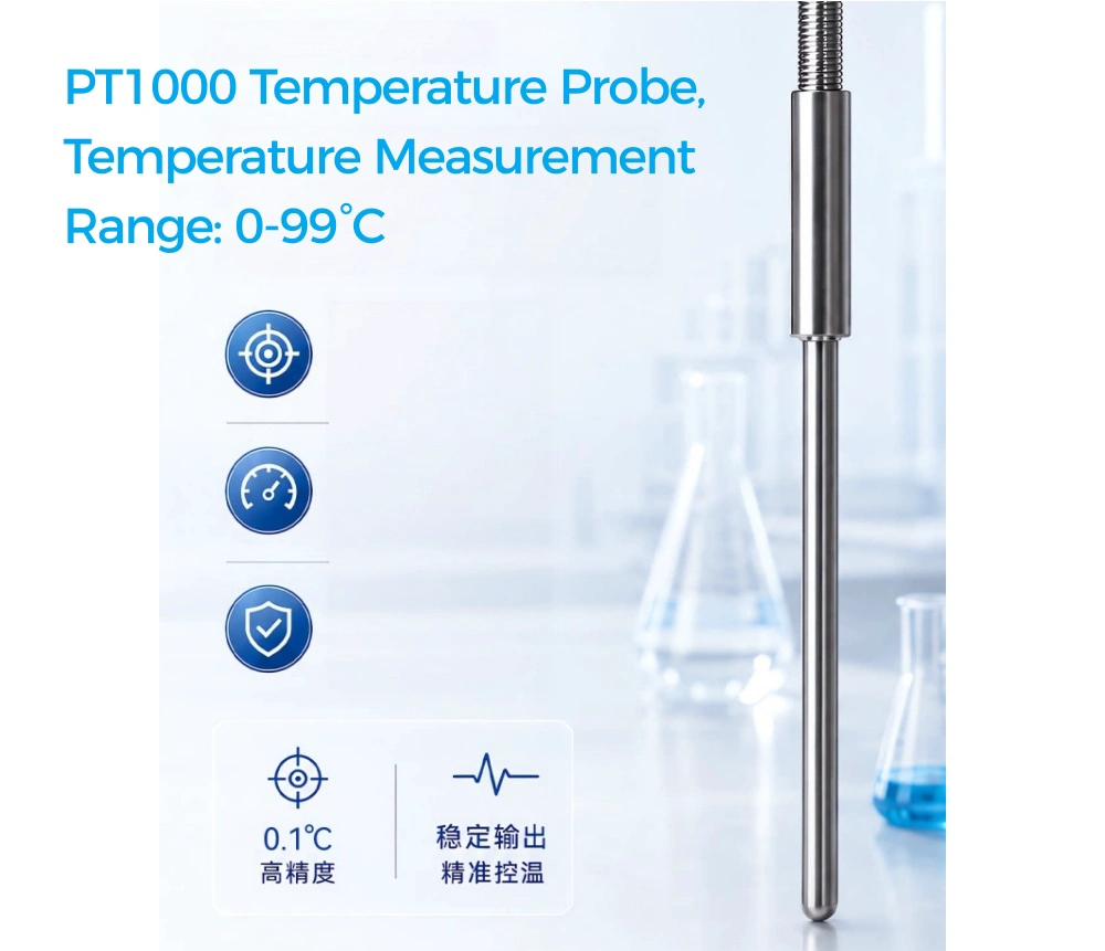 PT1000 Temperature Probe, Temperature Measurement Range 0-99°C