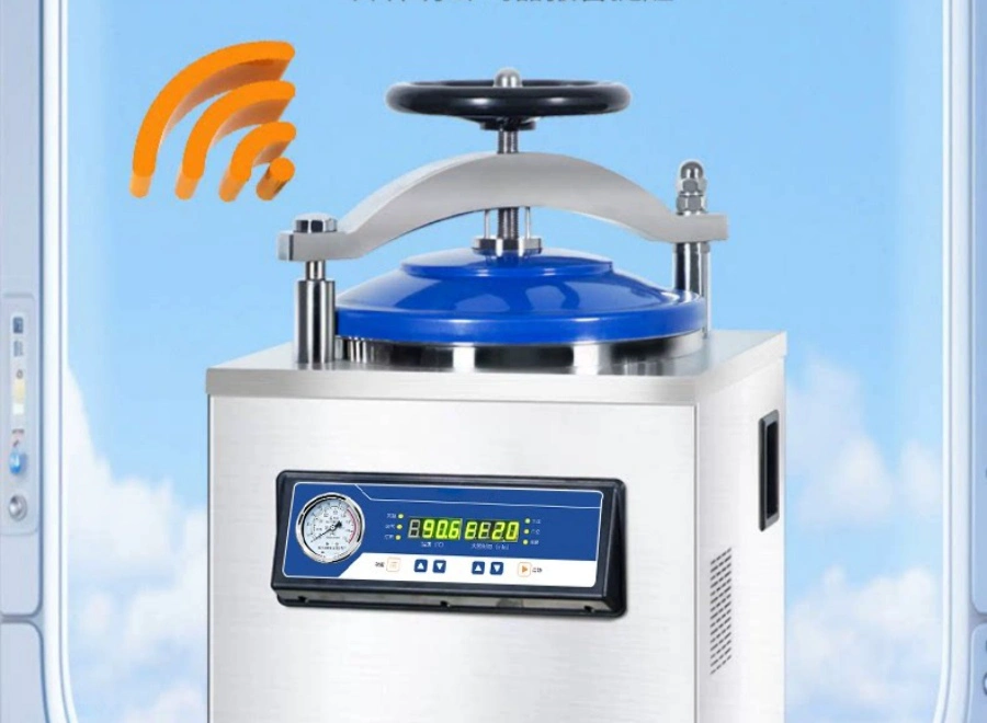 Hand wheel type cover opening structure-Vertical pressure steam sterilizer2